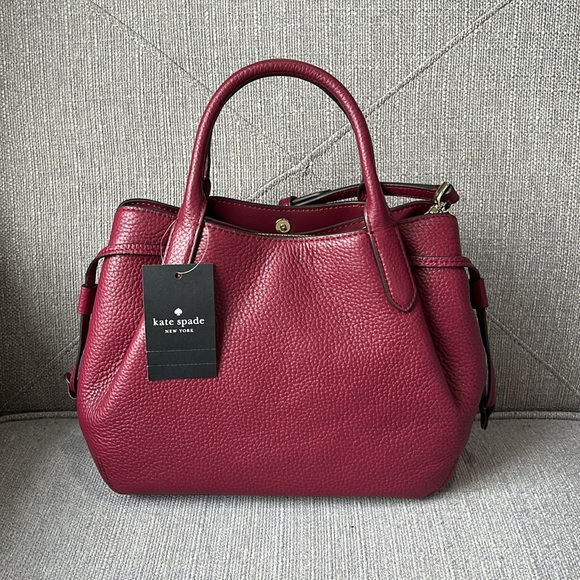 ♠️kate spade Dumpling Small Satchel, Blackberry Preserve NWT - Picture 10 of 13